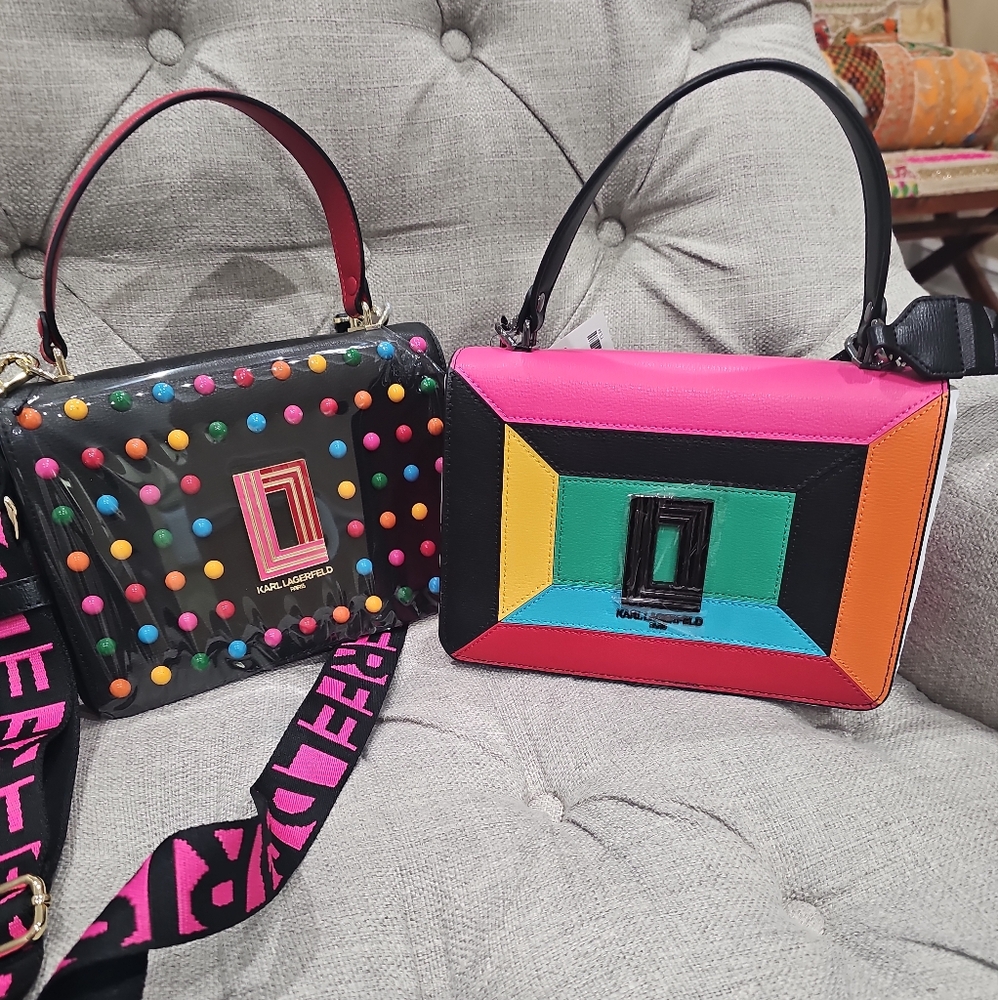 Karl Lagerfeld Multicolor Women's Bags Set of 2 Bags.